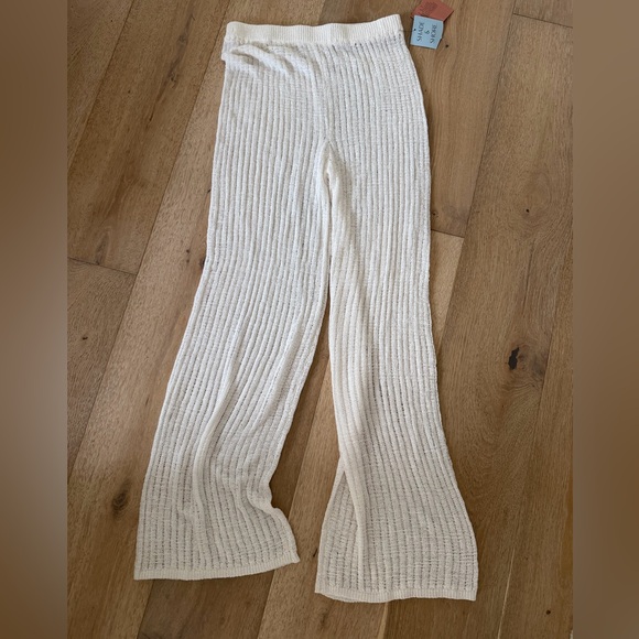 Shade & Shore Pants - Shade & Shore Cream swim cover up pants
